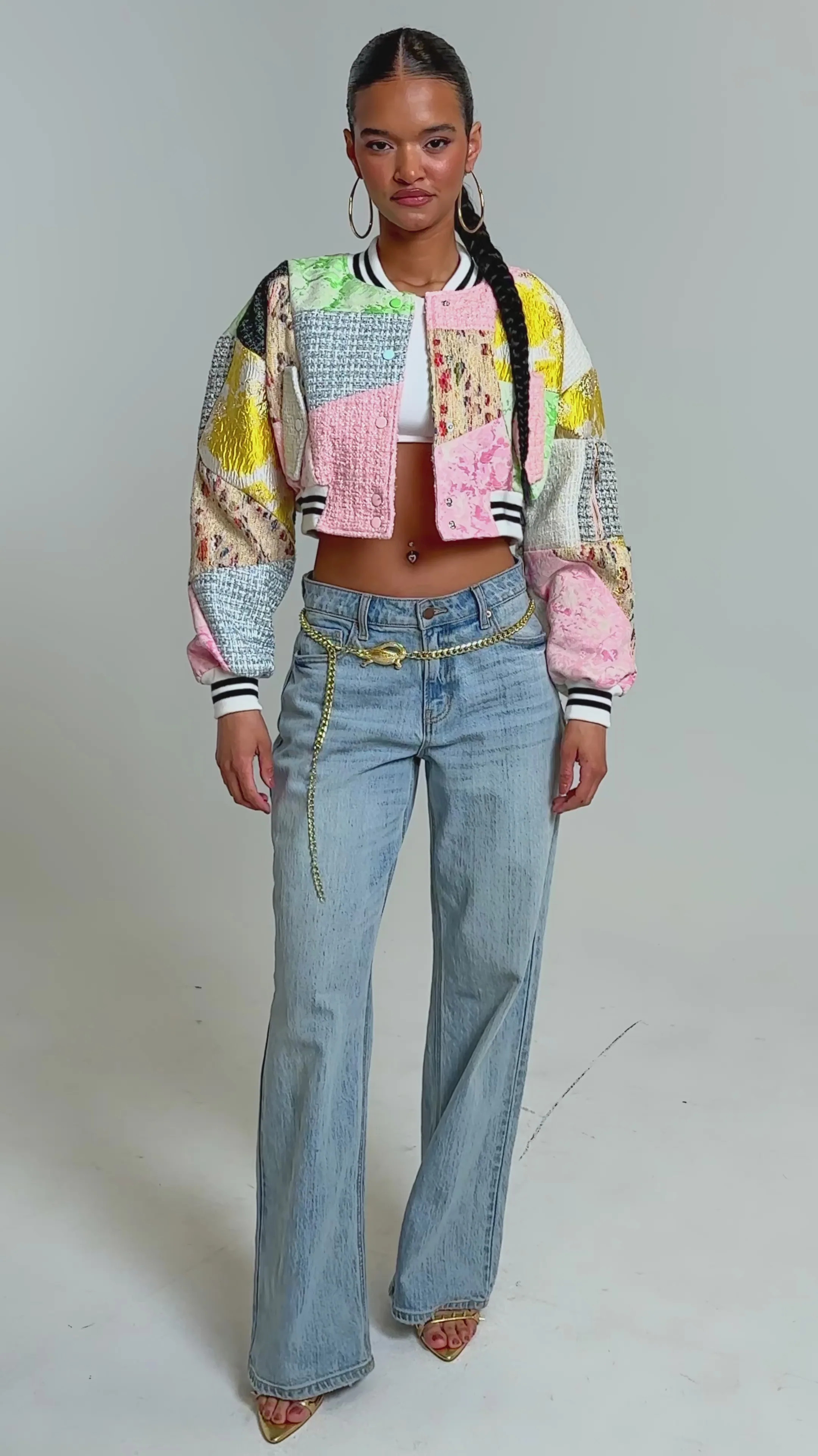 ESTELLE PATCHWORK BOMBER | AKIRA