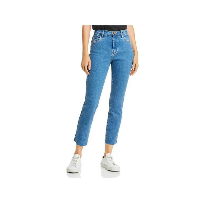 Blank NYC Womens Madison High Rise Denim Straight Crop Jeans | Walmart (US)