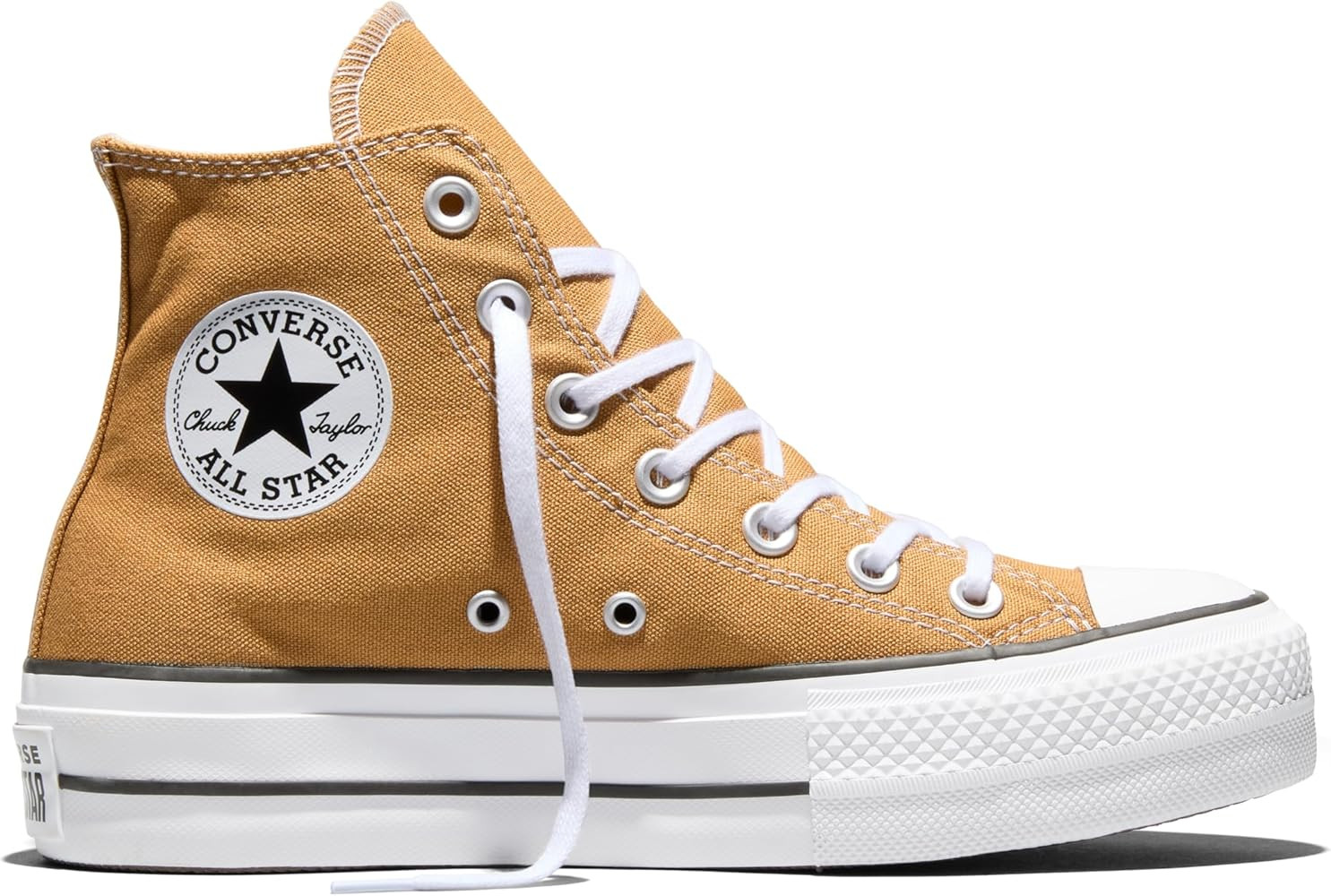 Amazon.com | Converse Women Chuck Taylor All Star Lift Platform HI, Honey Stick/White/Black, 8 | ... | Amazon (US)