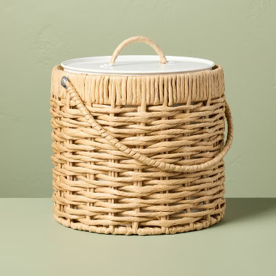 3.5L Woven Paper Wrapped Metal Ice Bucket - Hearth & Hand™ with Magnolia | Target
