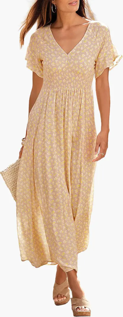 Women's Floral V-Neck Dress | Nordstrom