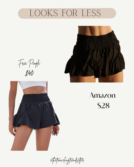 Look for less - amazon fashion vs free people work out wear - lounge wear - summer - casual outfits - workout clothes - tank - travel outfits - Amazon fashion 