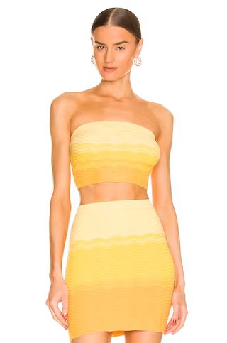 Camila Coelho Avalon Knit Top in Yellow Ombre from Revolve.com | Revolve Clothing (Global)