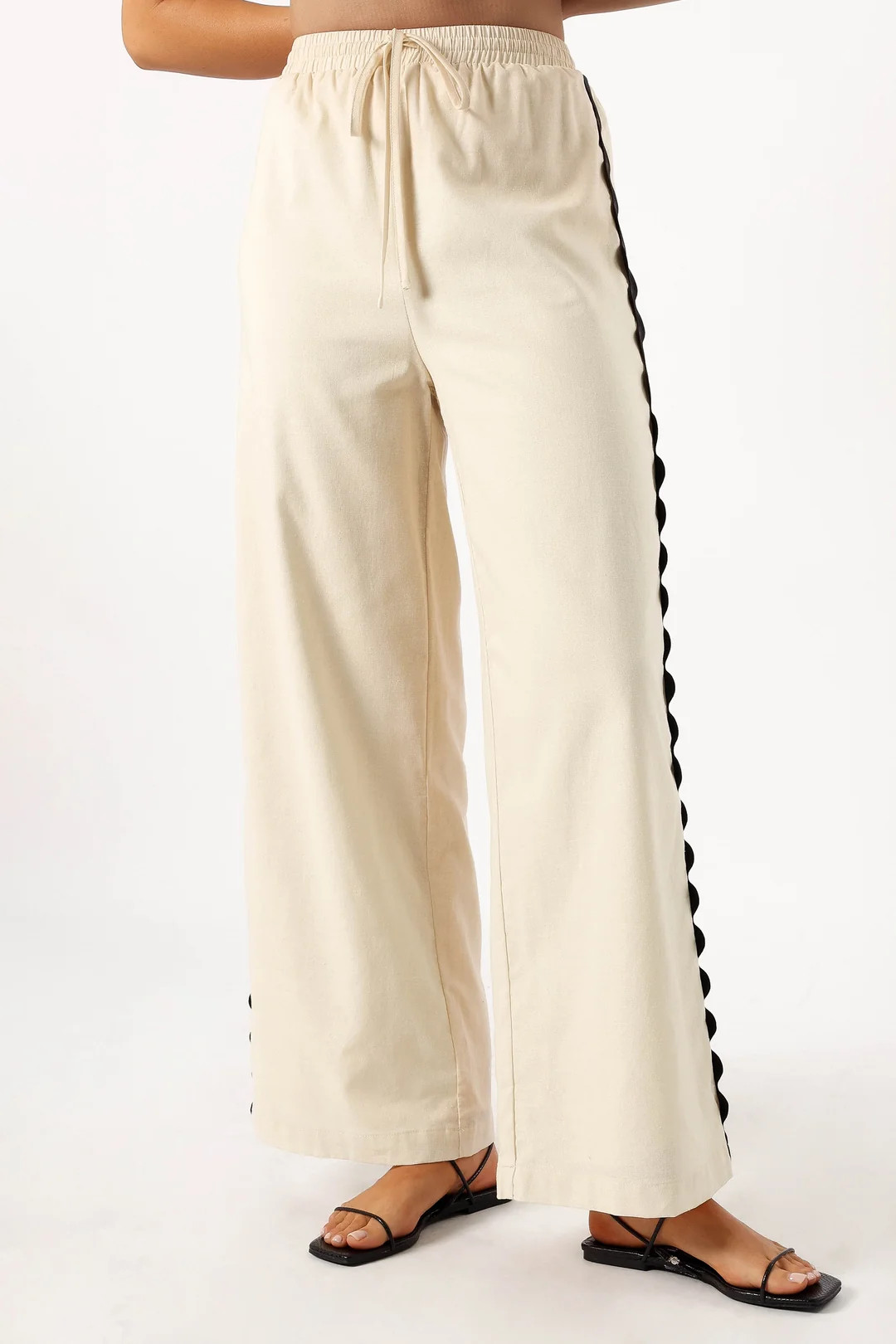 Mollymook Pants - Cream Black | Petal & Pup (US)