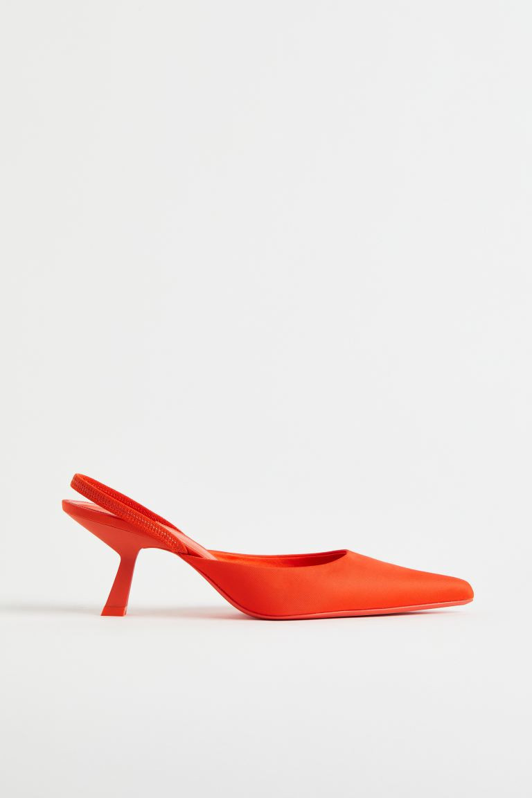 Slingbacks - High heel - Orange - Ladies | H&M AU | H&M (AU)