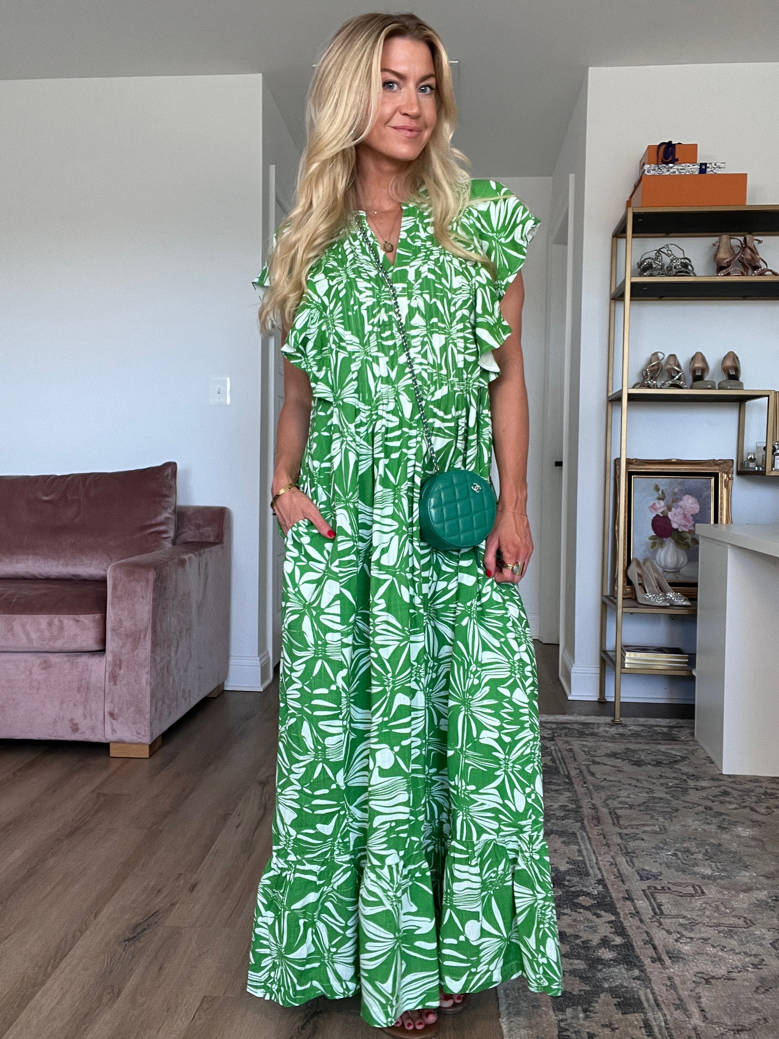 slim fit dress slacks Maeve Pleated Midi Dress: Floral Midi Dress, Sundress, Plisse Dress, Blue  Midi, Green Midi, Summer Dress
