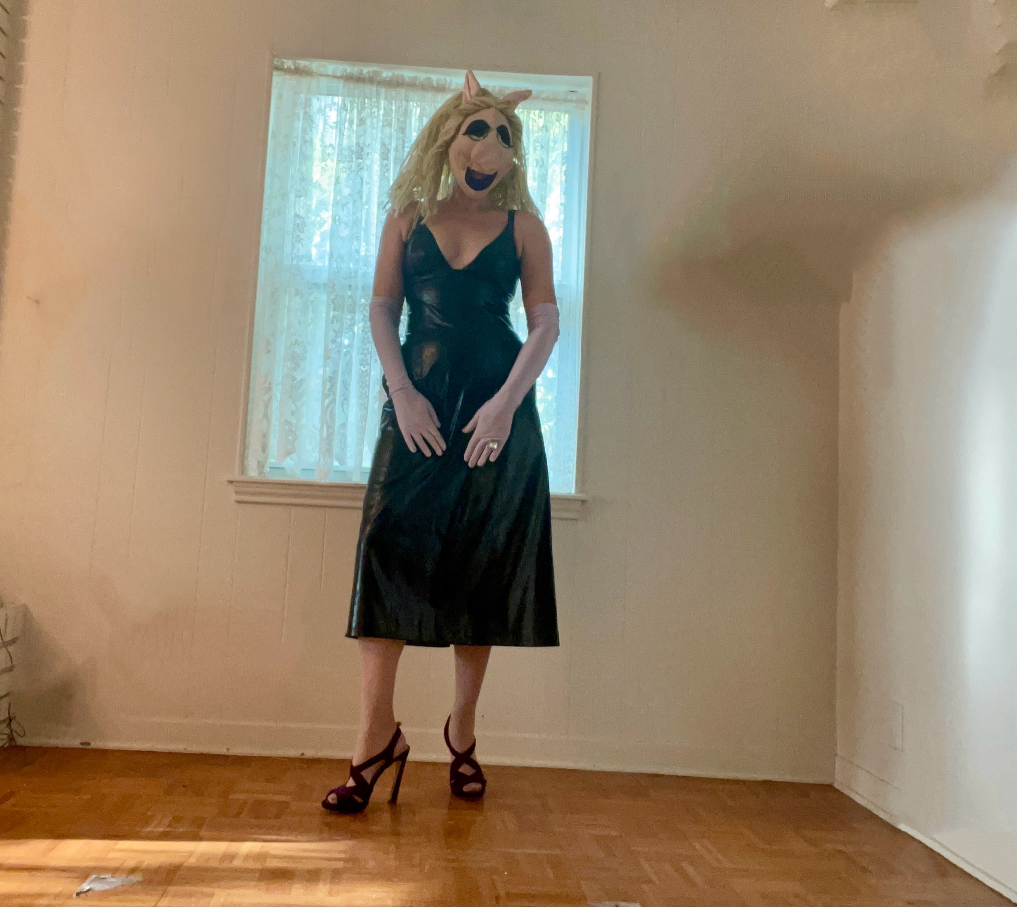 A little leather like dress. Some satin gloves. And the best mask I’ve ever found on eBay. Halloween? It’s Miss Piggy for me! #investmentpiece 

#LTKHalloween #LTKSeasonal #LTKStyleTip