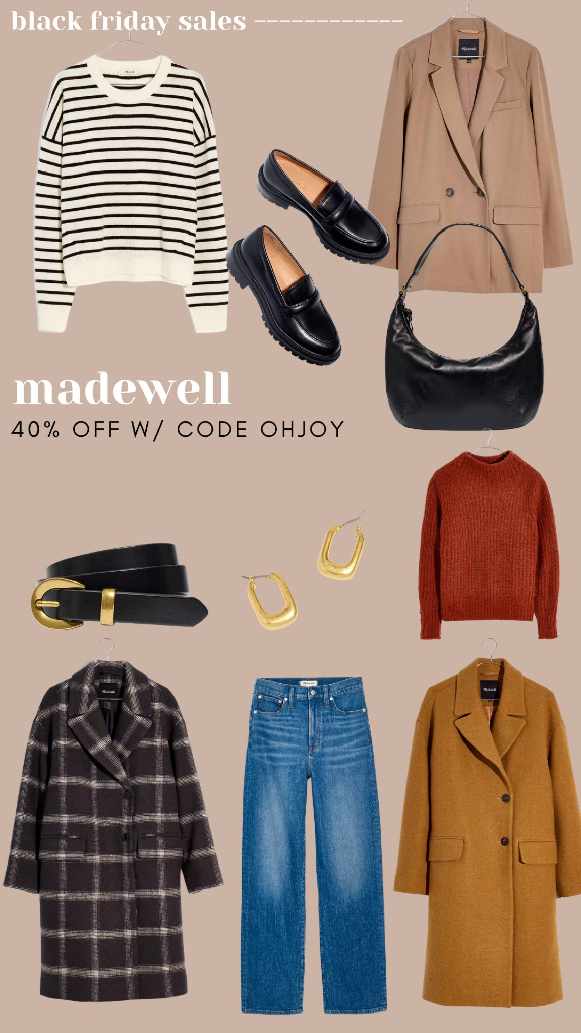 Madewell 40% off Black Friday sale! Use code OHJOY 

#LTKunder100 #LTKsalealert