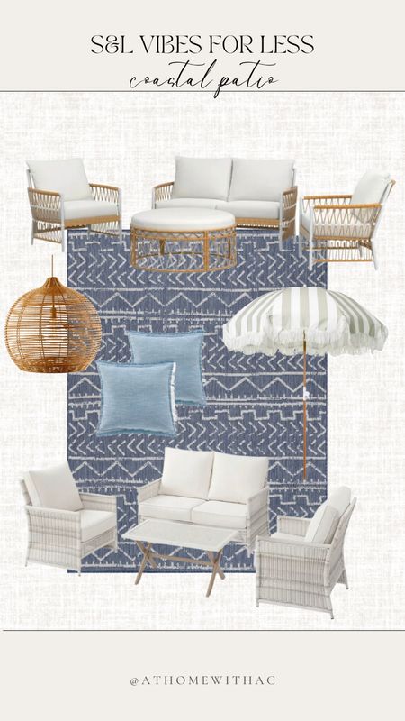 Coastal Patio Serena & Lily vibes for less, blue and white, patio refresh 

#LTKFind #LTKhome #LTKSeasonal