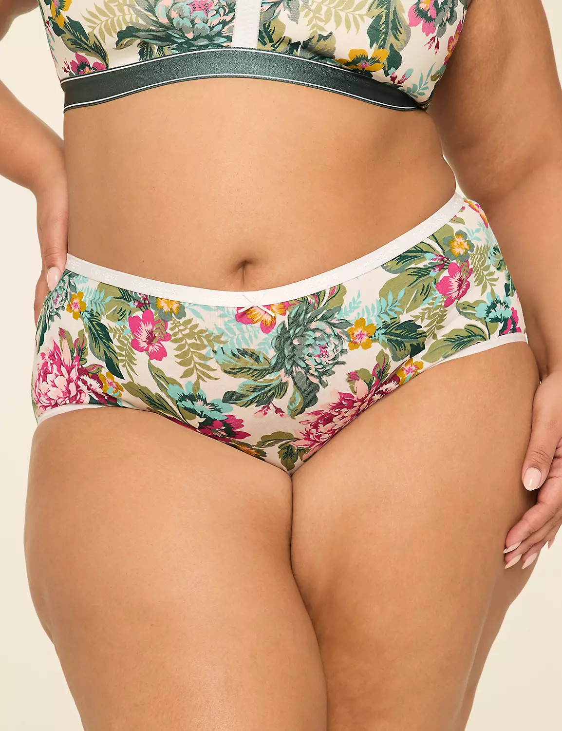 Cotton High-Leg Brief Panty | Lane Bryant (US)