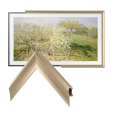 Deco TV Frames 55" Alloy Prismatic Frame for Samsung The Frame TV 2021-2023 (Pale Gold) | Target