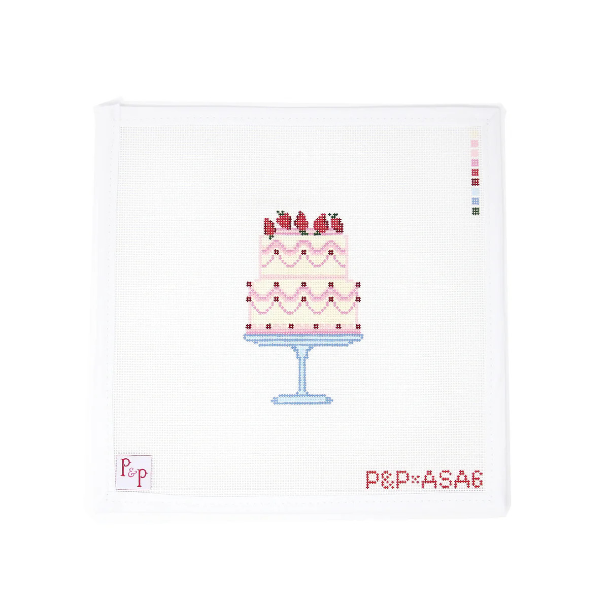 Confection Cake in Pink | Greystone Needlepoint