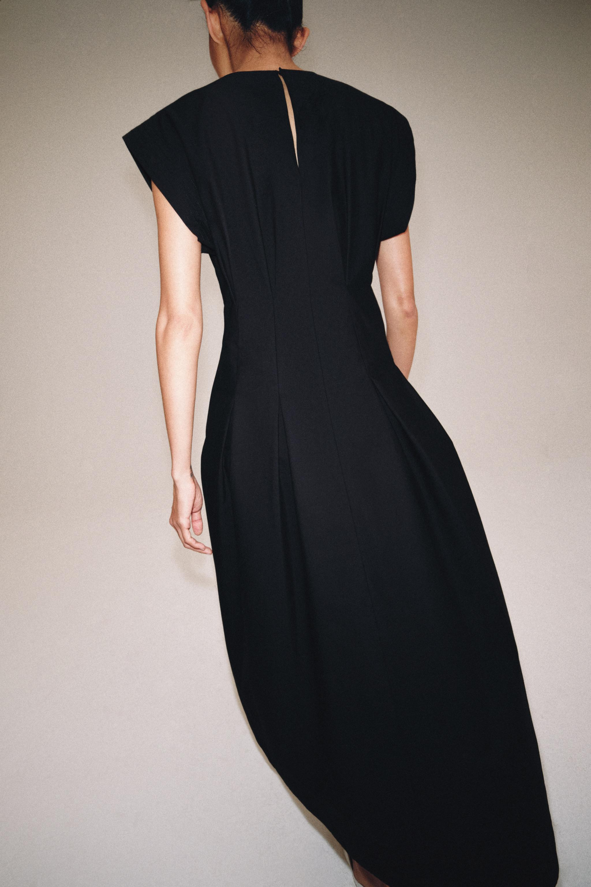 ZW COLLECTION POPLIN PLEATED DRESS | Zara UK