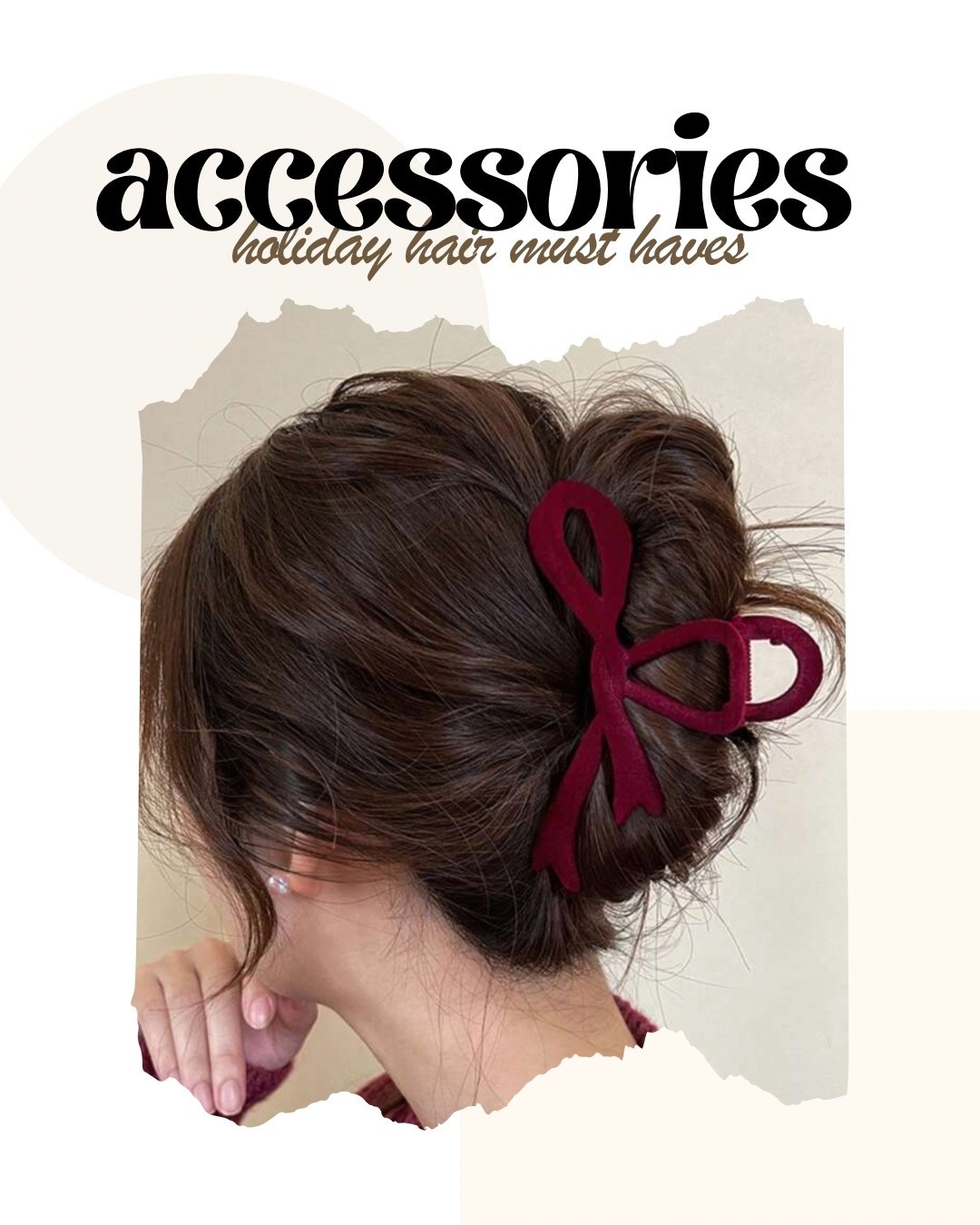 Add a touch of luxurious elegance to your everyday or holiday looks with this stunning velvet bow hair clip! ❤️ It's the perfect accessory to instantly upgrade your hairstyle, keeping you chic and put-together. Such an easy way to feel polished!

#HairGoals #VelvetFashion #ChicHair #EverydayGlam #HairAccessory #EffortlessStyle #PolishedLook #BeautyEssentials #FashionAccessory #StatementPiece #WardrobeStaple #ShopTheLook #LTKstyletip #LTKbeautyfinds #RedAccessories

#LTKFindsUnder50 #LTKGiftGuide #LTKHoliday