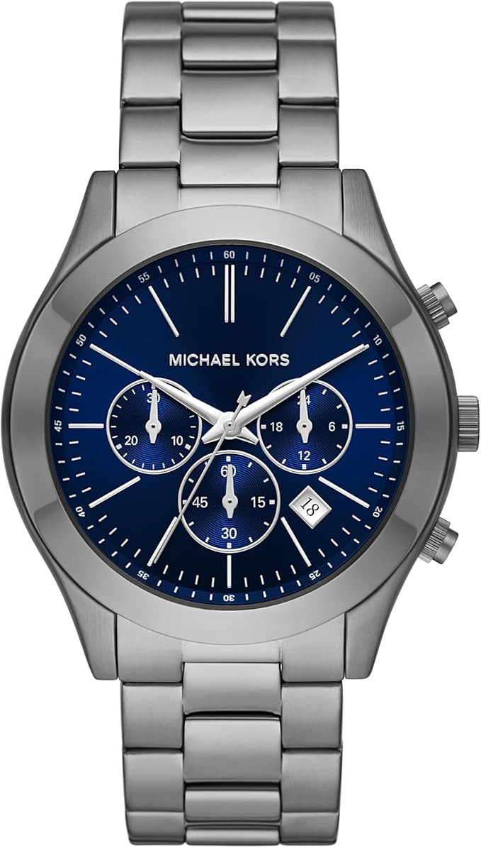 Michael Kors Oversized Slim Runway Men's Watch, Stainless Steel Watch for Men | Amazon (US)
