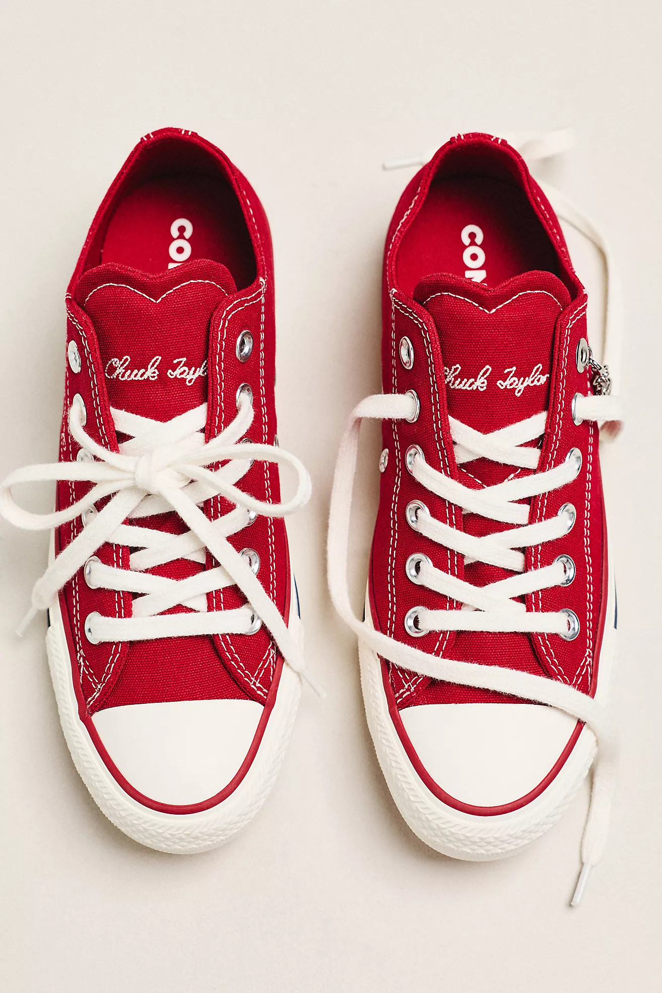 Converse Chuck Taylor Low-Top Stitched Sneakers | Anthropologie (US)