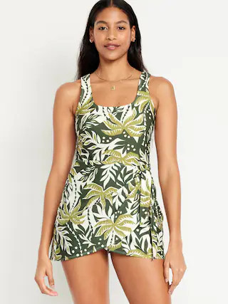 Side-Tie Swim Dress for Women | Old Navy (US)