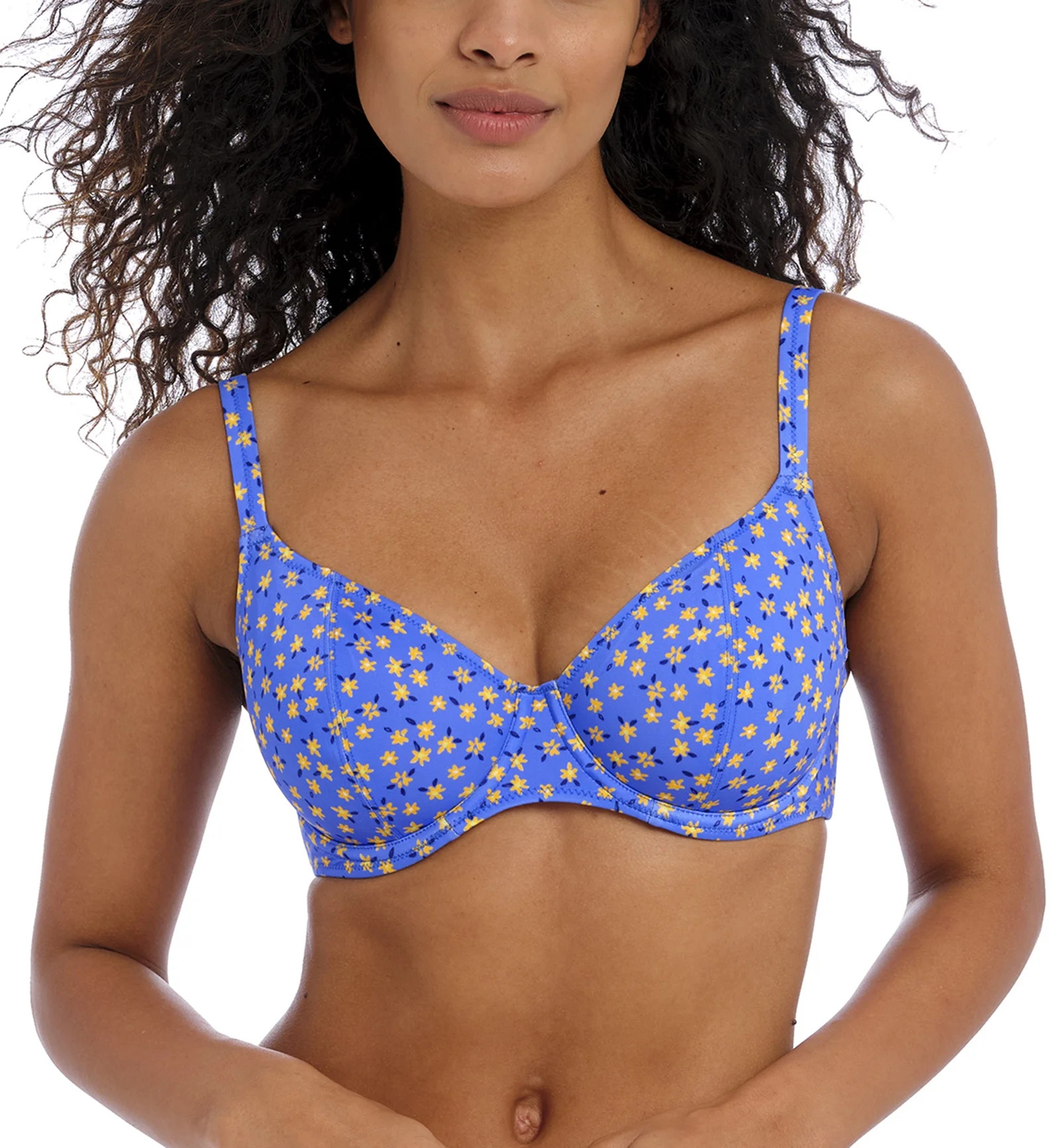Freya Garden Disco Underwire Plunge Bikini Top (204302),32GG,Bluebell - Walmart.com | Walmart (US)