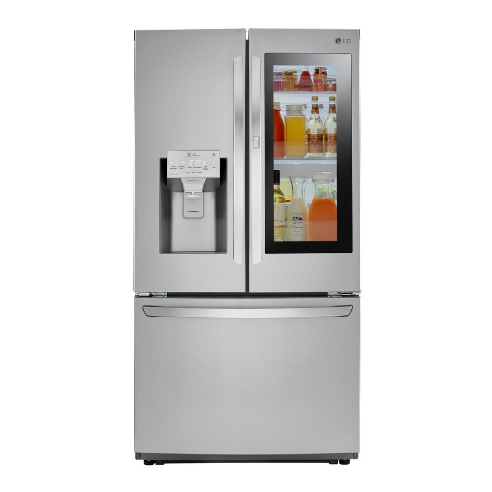 LG Electronics 26 cu. ft. 3-Door French Door Smart Refrigerator with InstaView Door-in-Door in St... | The Home Depot