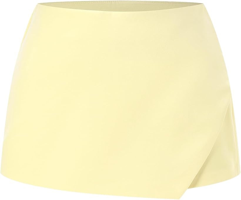 Women's Summer Wrap Skort Dressy Casual High Waisted Mini Going Out Shorts | Amazon (US)