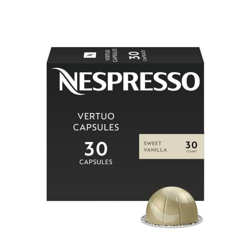 Nespresso Vertuo, Sweet Vanilla, Medium Roast, 30-Count Coffee Pods | Amazon (US)