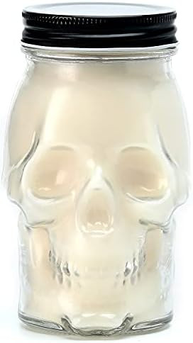White Skull Candle, Large Skull Candle for Halloween, Gothic Spell Spooky Skull Decor 12oz | Amazon (US)