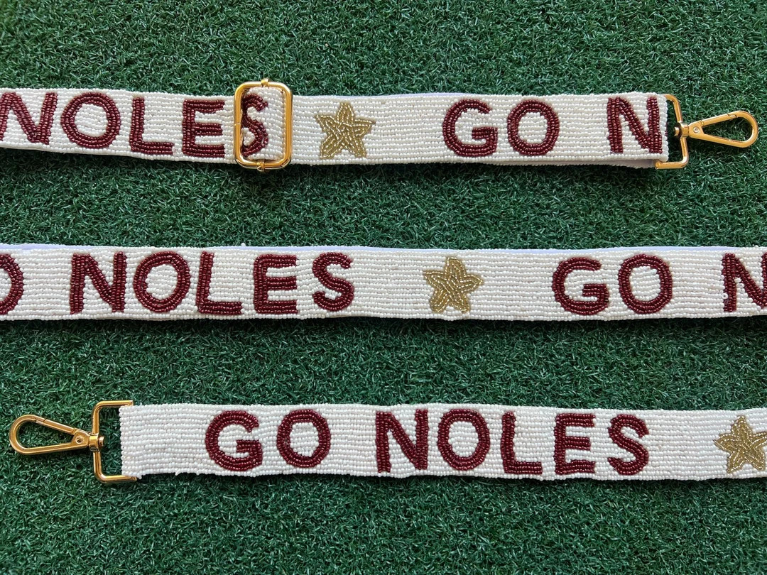FSU Beaded Purse Strap Florida State Beaded Bag Strap Go - Etsy | Etsy (US)