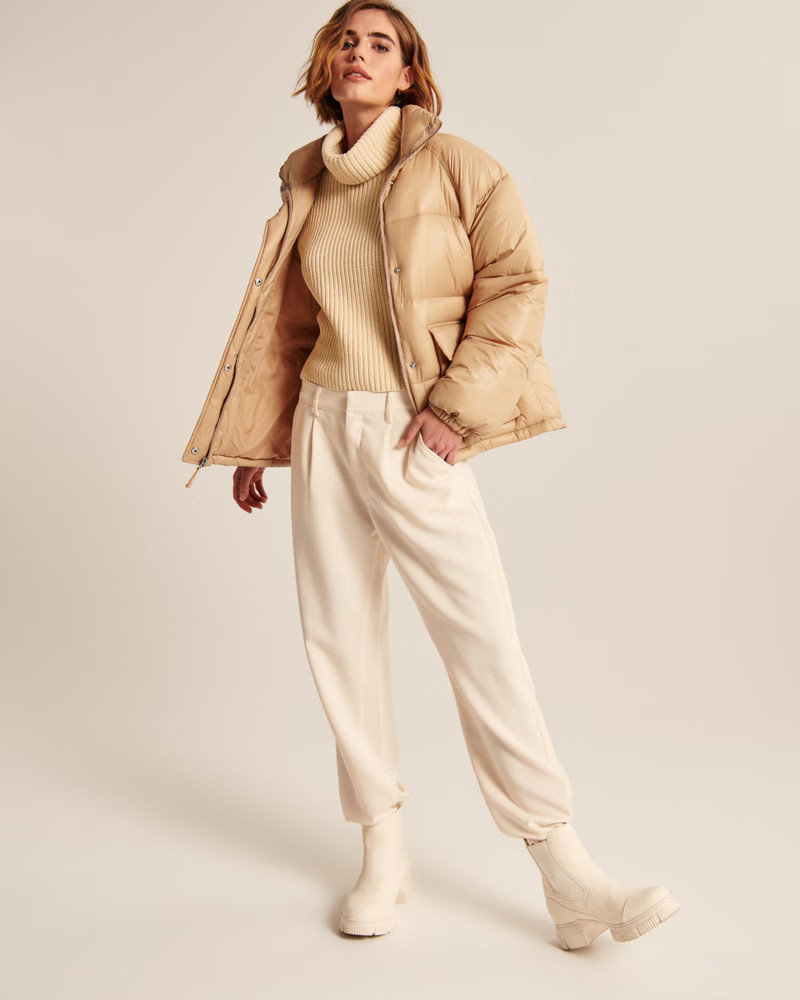 Oversized Utility Puffer | Abercrombie & Fitch (US)