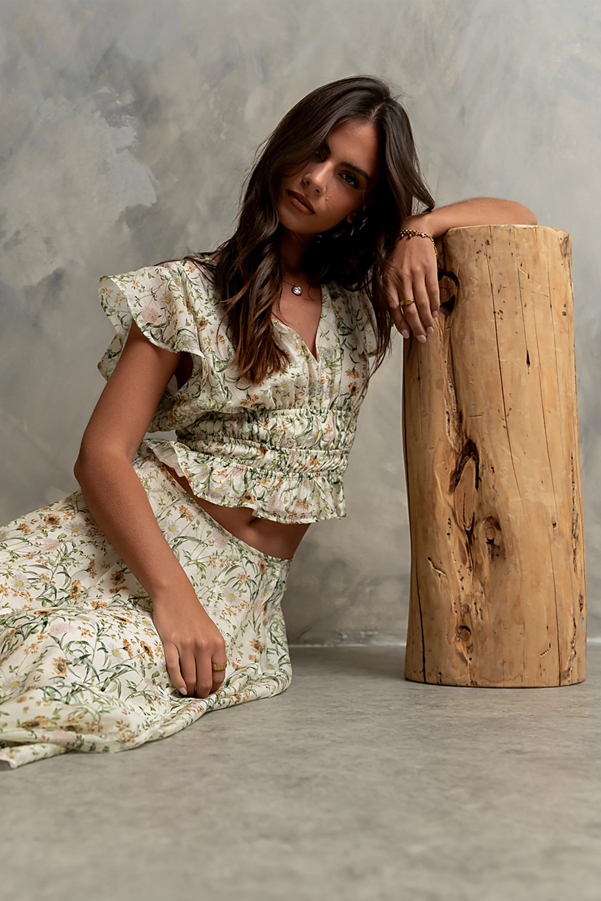 Carlie Floral Smocked Blouse | Böhme US