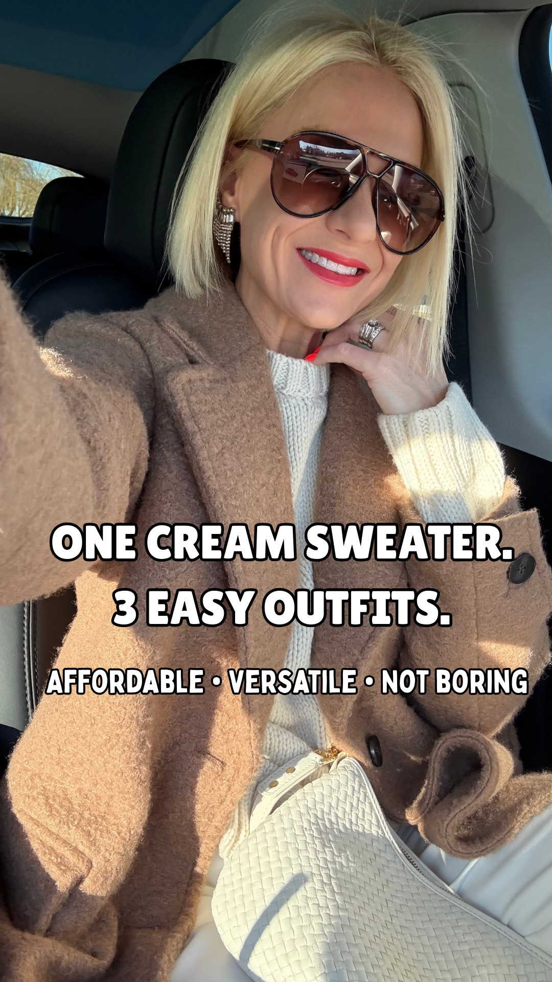 This cream sweater?
✔️ elevated but easy✔️ not boring (hello exaggerated seams + hem detail)
✔️ works with what’s already in your closet
And yes—I know we can all be skeptical of this retailer…
but trust me, this one is GOOD. I think I might grab the taupe-beige one too!
Grab it before it sells out 🤍

My most/loved Levi’s on MAJOR sale! You cannot beat the price for premium denim.
Everything fits tts, but consider sizing down in white pants for a slimmer waistline. These are a splurge but I wear them year round. A beautiful, fully lined — creamy ivory trouser pant that are on sale! Grab your size before they sell out.

#LTKdayinmylife #LTKOver40 #LTKSaleAlert