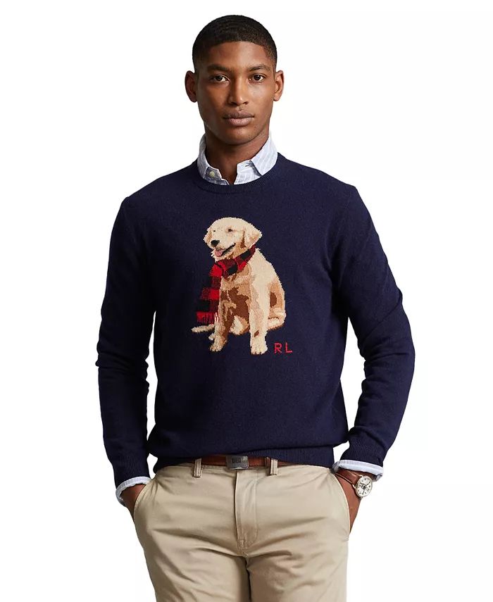 Polo Ralph Lauren Men's Dog Cashmere Sweater & Reviews - Sweaters - Men - Macy's | Macys (US)