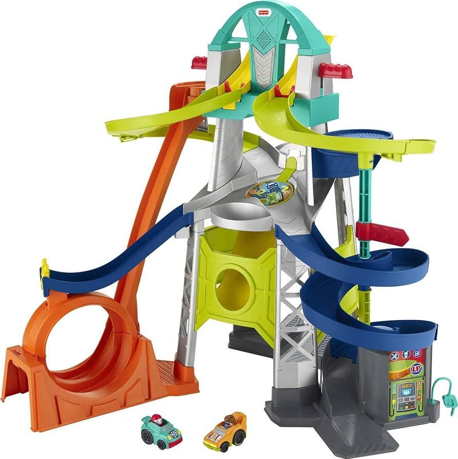 Fisher-Price Little People Toddler Playset Launch & Loop Raceway Race Track with Lights Sounds & ... | Amazon (US)