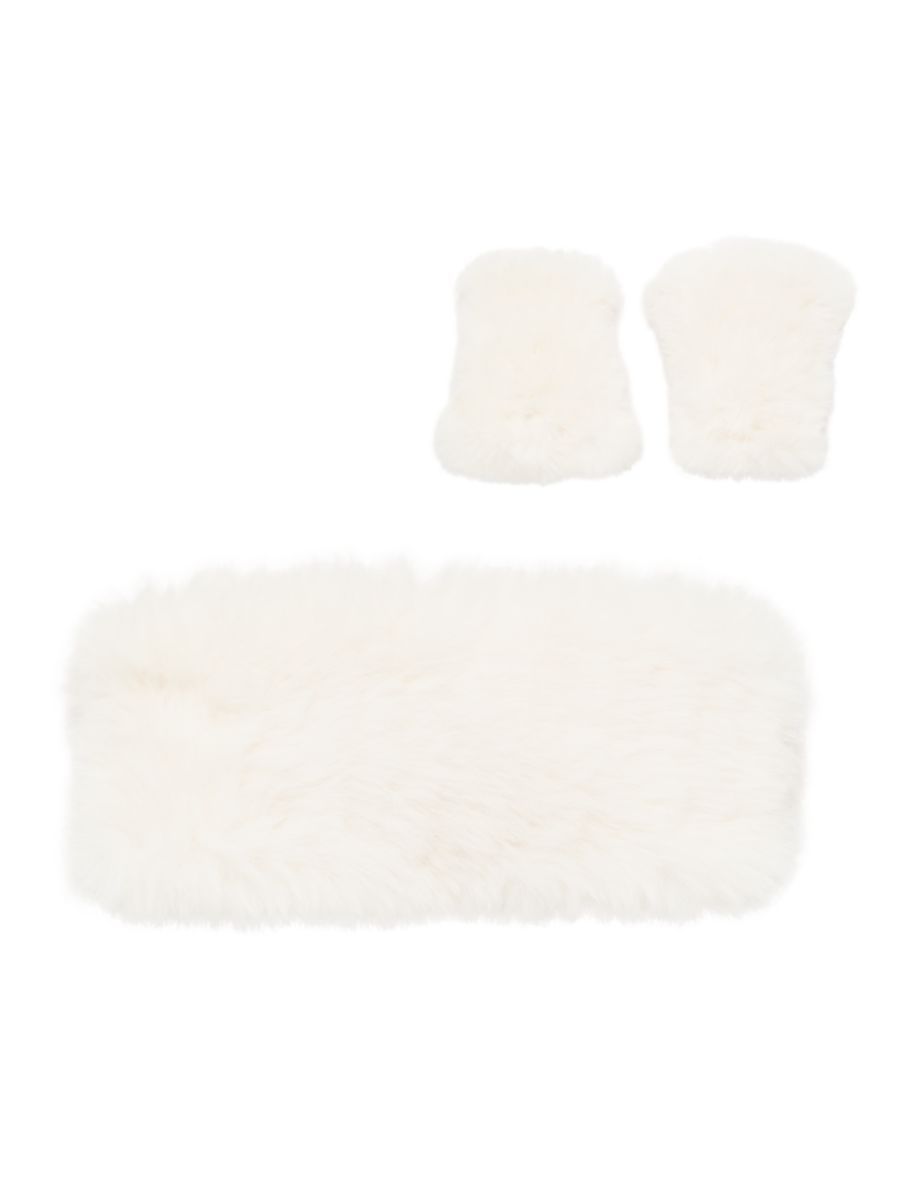 Faux Fur Headband & Mittens Set | Saks Fifth Avenue
