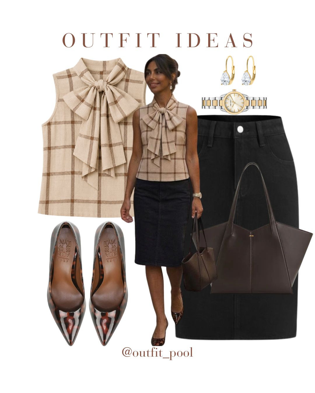 Black Denim Skirt outfits for work #denimskirt #virtualstylist #workweartops (Denim Skirt for Work, Workwear Denim Skirt, Office Outfit Ideas, Business Casual Outfit, Smart Casual Workwear, Midi Denim Skirt, Dark Wash Denim Skirt, Chic Office Style, Denim Skirt Outfit, Blazer and Denim Skirt, Button Down Shirt Outfit, Workwear Inspiration) 

 #LTKgrwm #LTKootd #LTKWorkwear