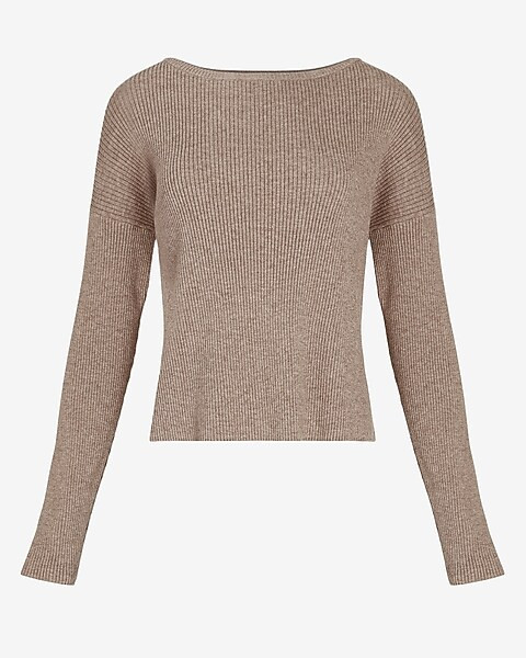 Cozy Ribbed Bateau Neck Sweater | Express