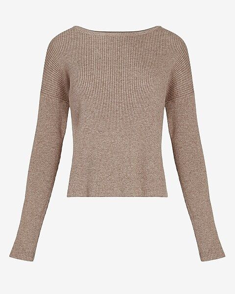 Cozy Ribbed Bateau Neck Sweater | Express