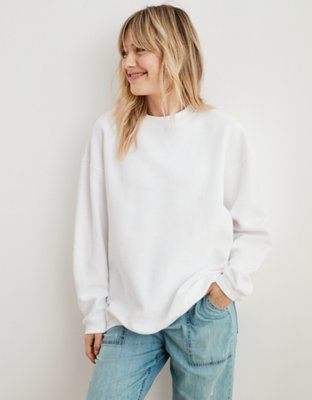 Aerie New Love Corded Oversized Sweatshirt | American Eagle Outfitters (US & CA)