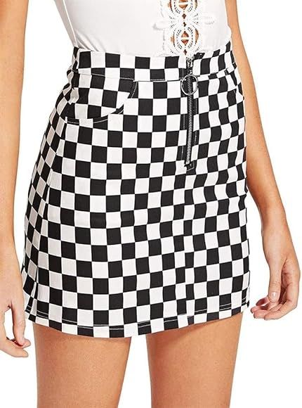 Checkerboard Skirt  | Amazon (UK)