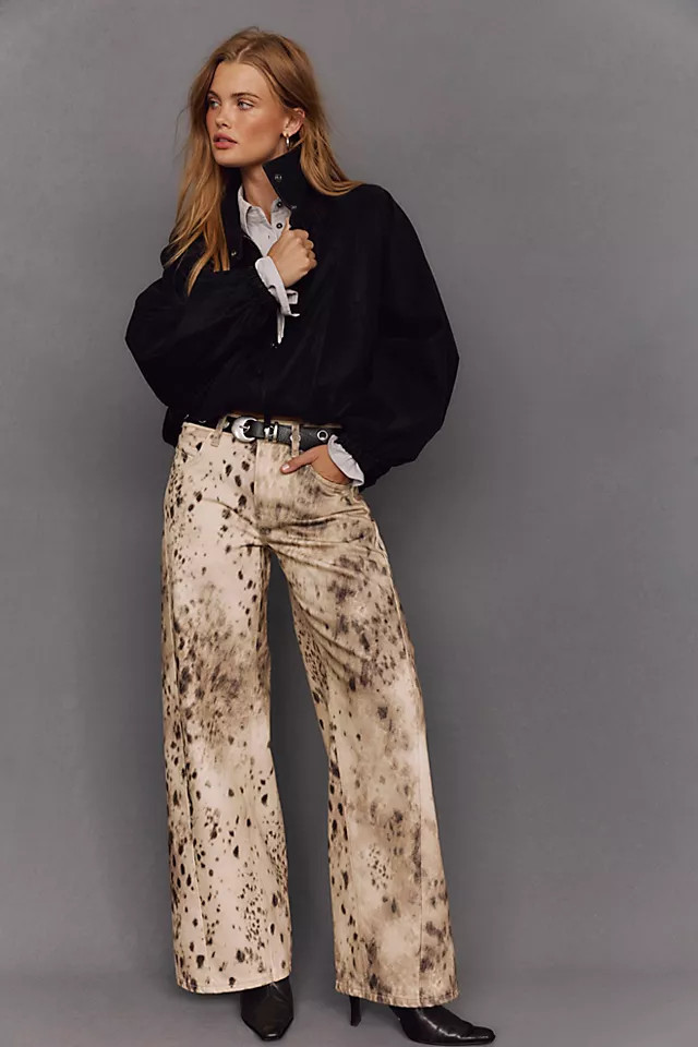 We The Free Alter Ego Wide-Leg Printed Jeans | Free People (Global - UK&FR Excluded)