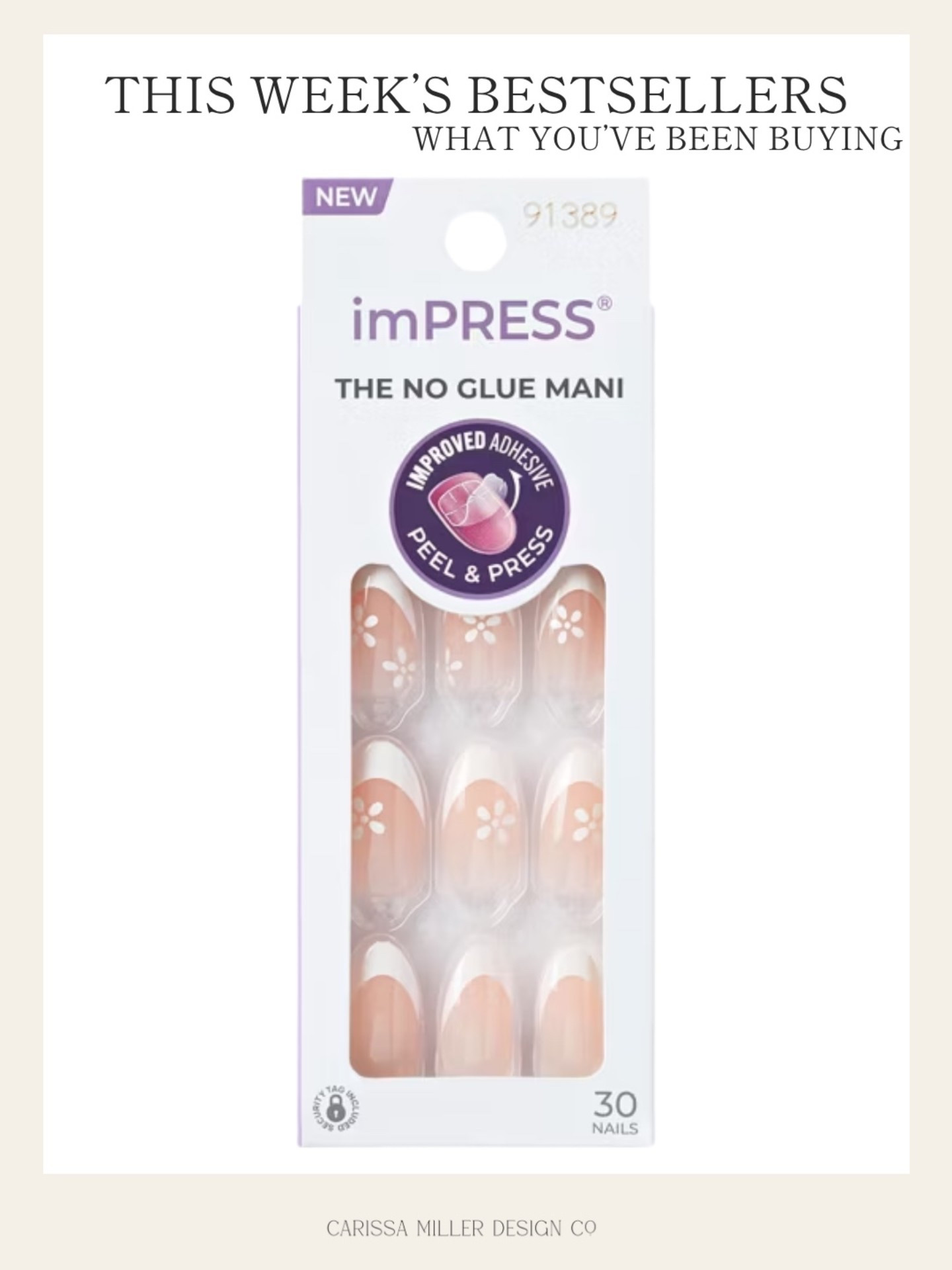 My favorite glue on manicure! It’s not a shock that it’s so popular.