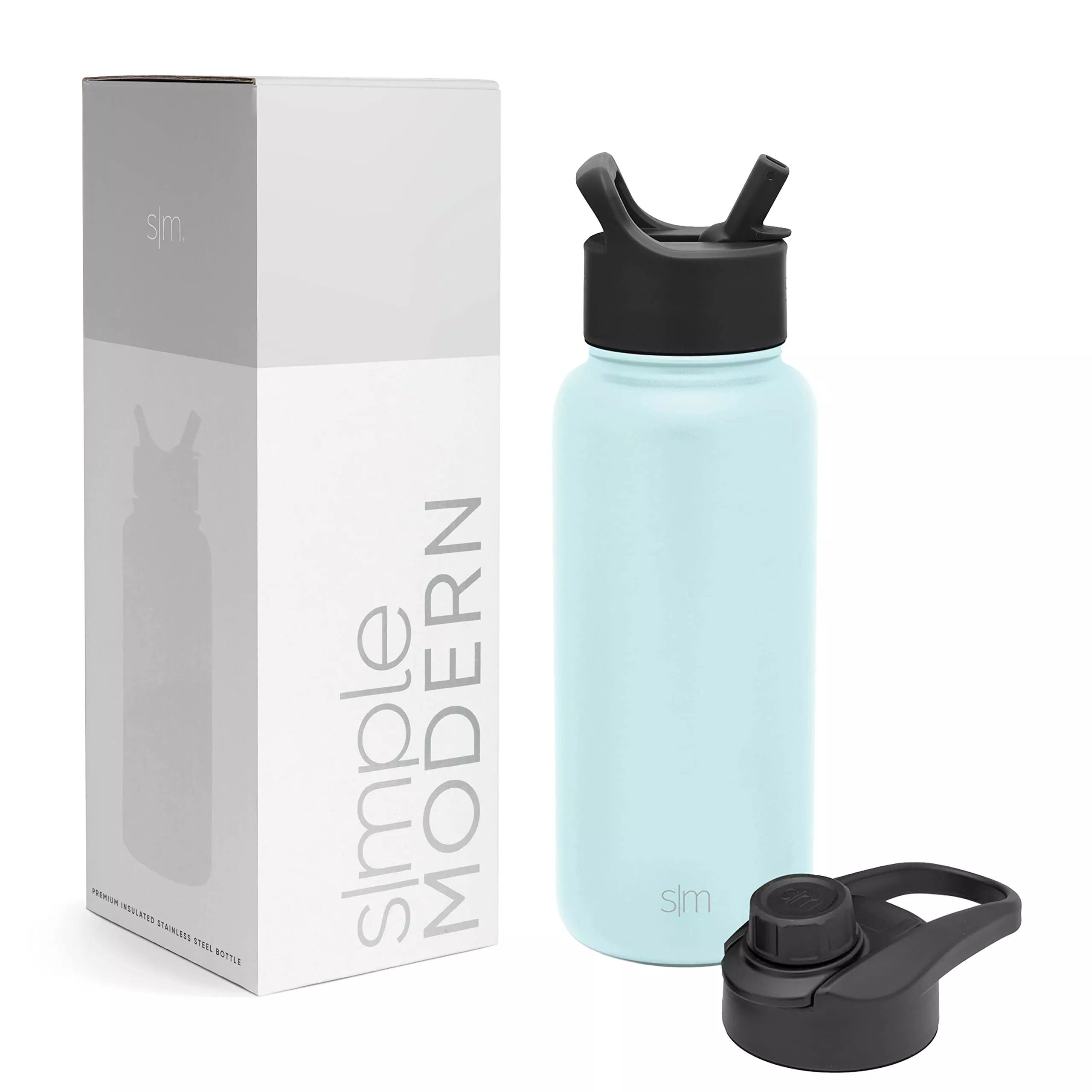 Kings Summit Water Bottle With Straw Lid 32oz by Simple Modern