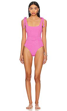 BEACH RIOT Sydney One Piece in Petal Pink Scrunch from Revolve.com | Revolve Clothing (Global)