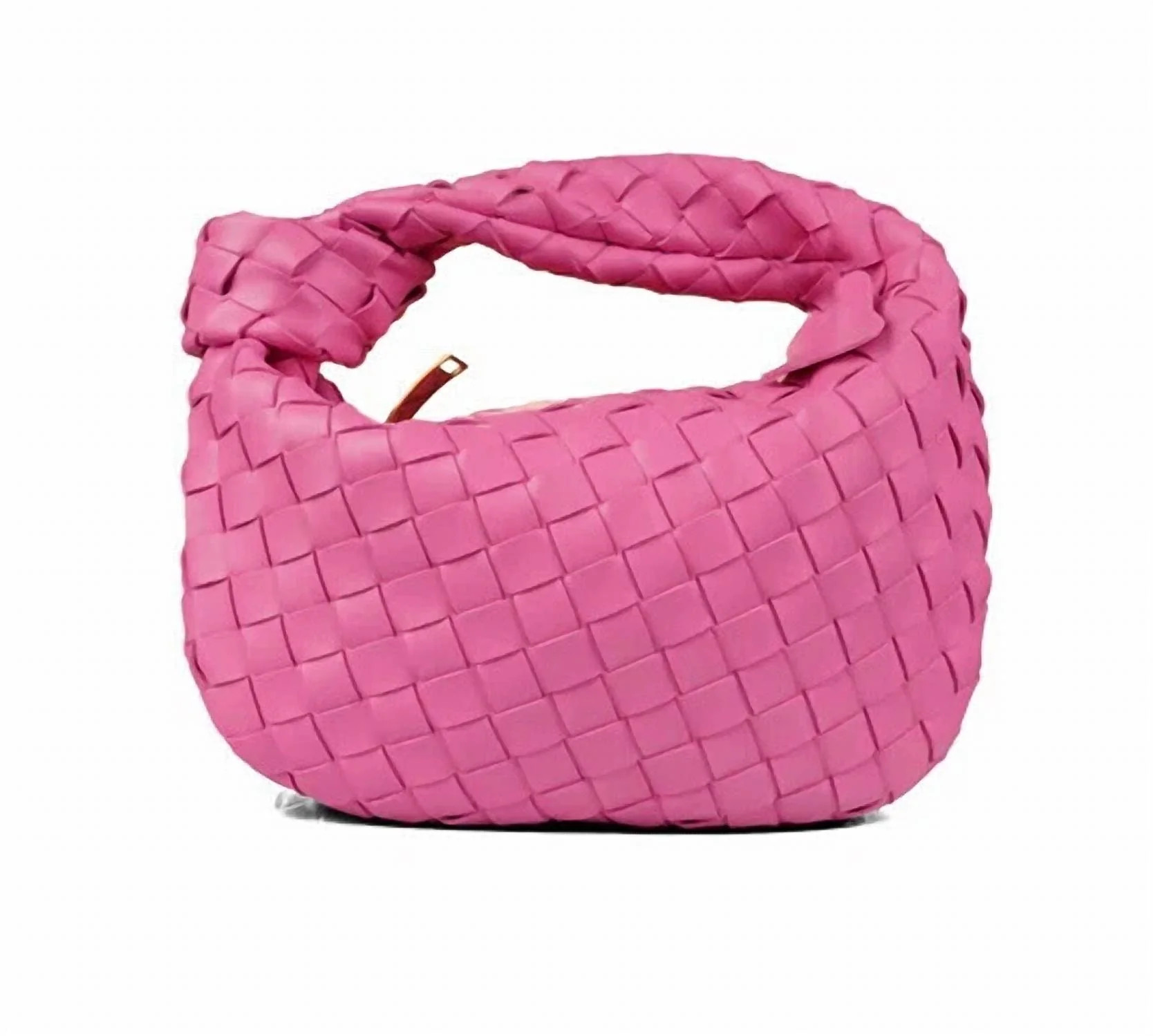 Keep It Close Woven Handbag In Pink | Shop Simon