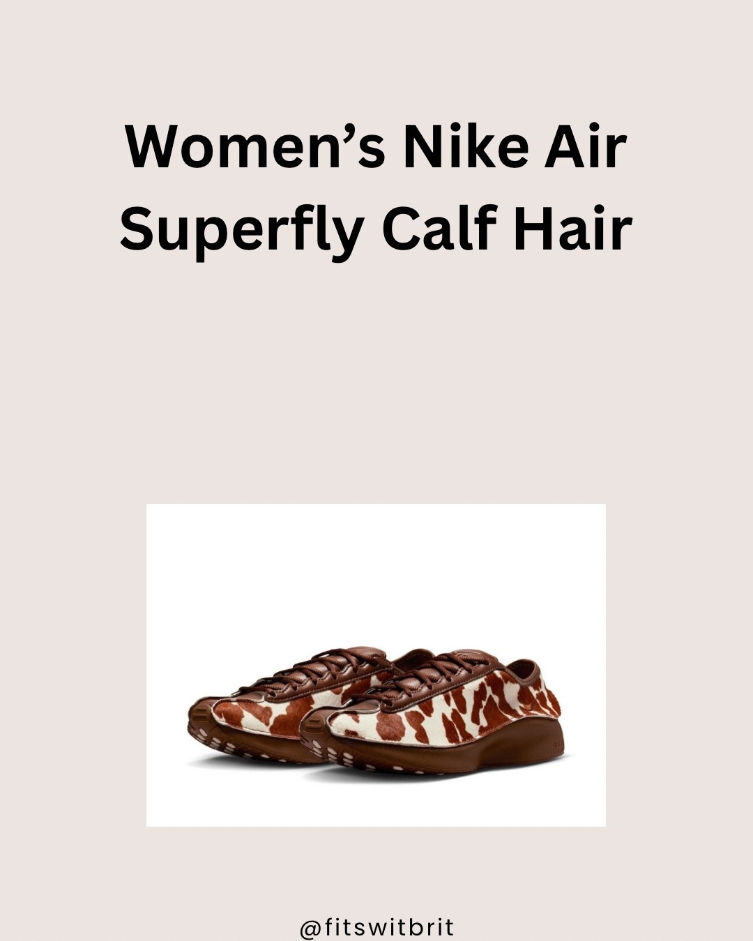 Women’s Nike Air Superfly Calf Hair Sneakers on sale  

#LTKSaleAlert #LTKActive