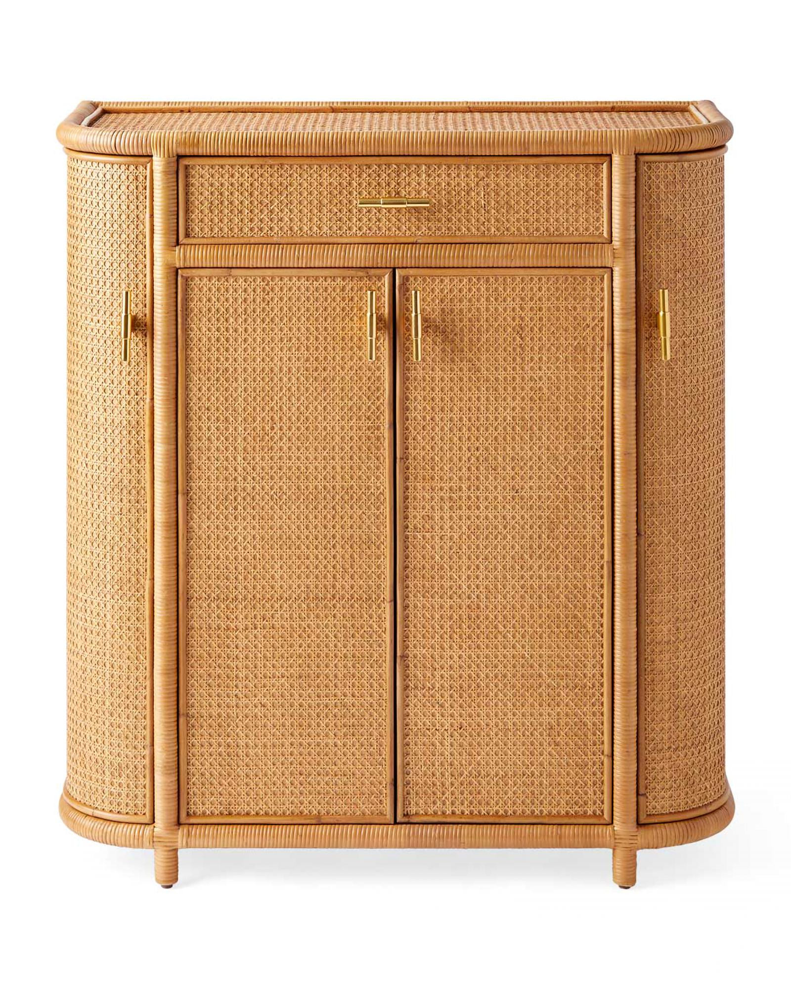 Nassau Tall Bar Cabinet | Serena and Lily