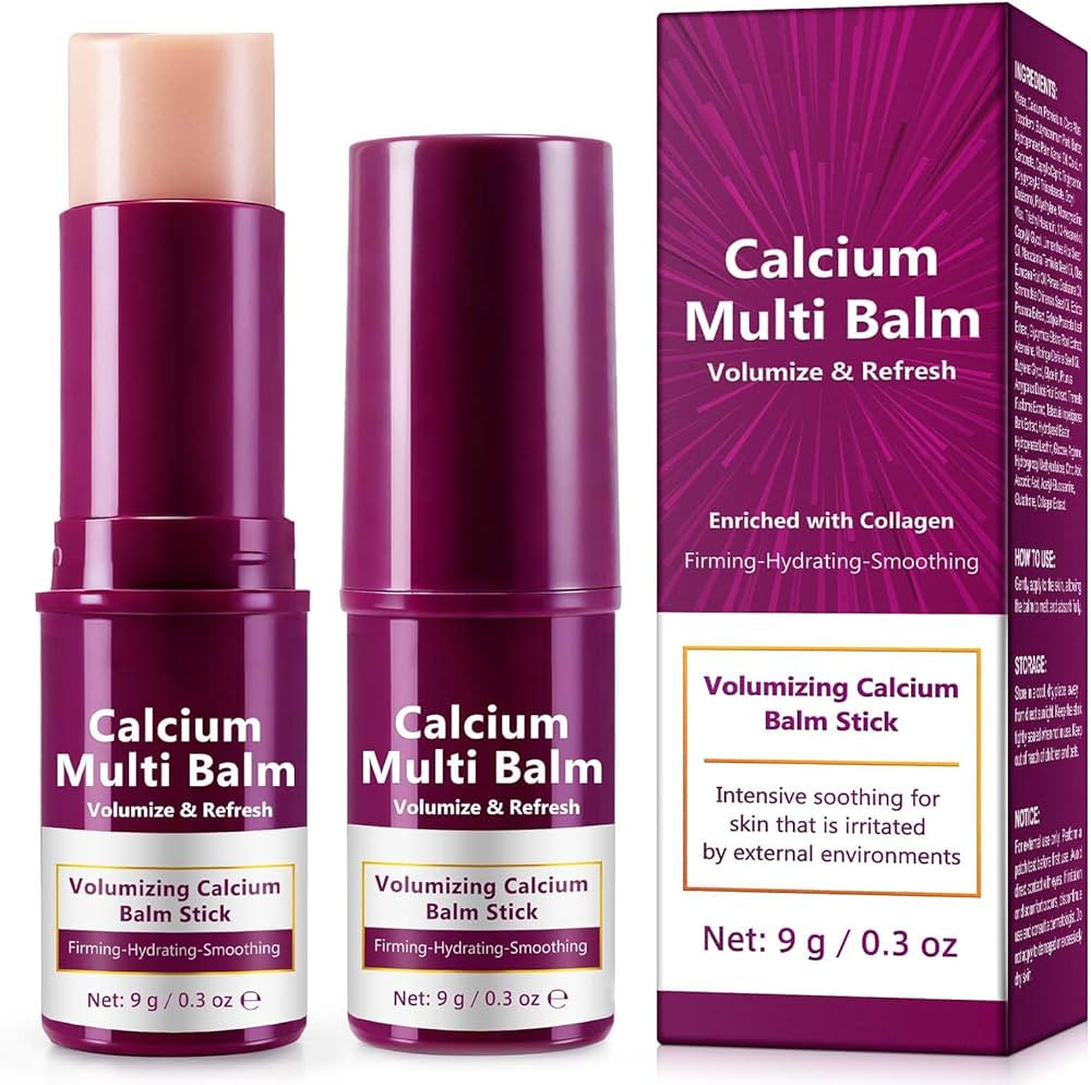 Calcium Multi Balm Stick - 2 Pack, Wrinkle Repair & Firming Balm, Collagen Infused Face Stick, In... | Amazon (US)