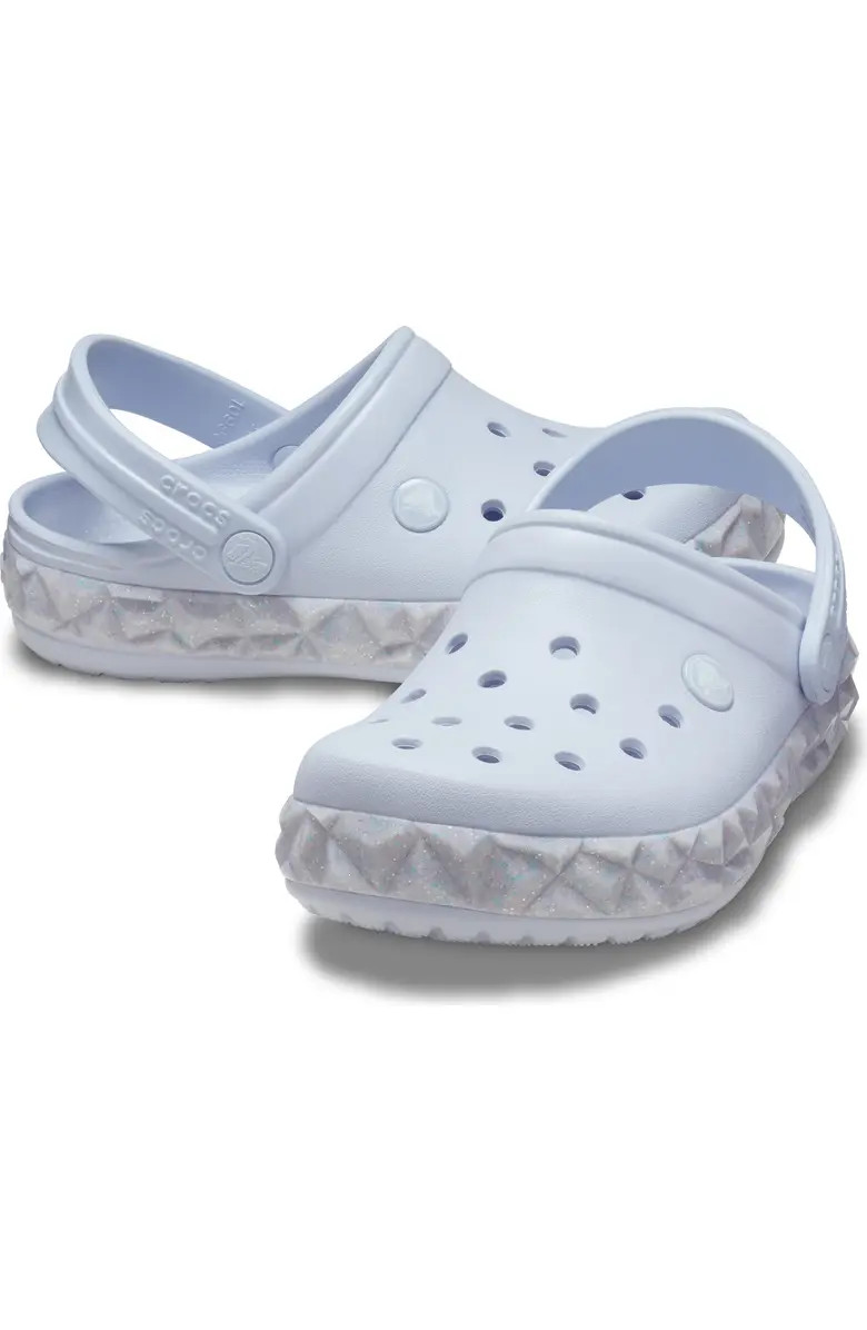 CROCS Kids' Classic Geometric Glitter Band Clog | Nordstrom | Nordstrom