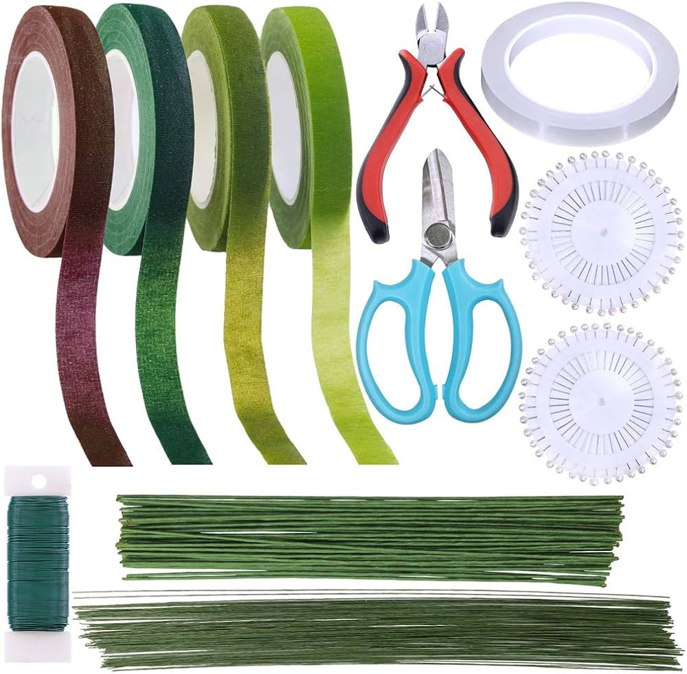 Supla Floral Arrangement Kit Floral Tools Wire Cutter Stem Floral Trimming Scissors Floral Wire 2... | Amazon (US)