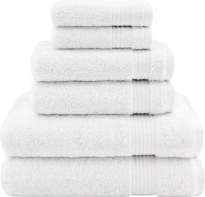 Hotel & Spa Quality, Absorbent & Soft Decorative Kitchen & Bathroom Sets, Turkish Cotton 6 Piece ... | Amazon (US)