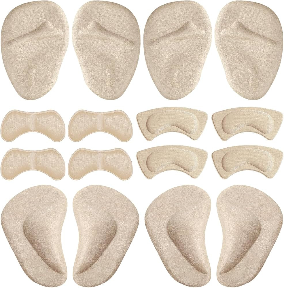 Heel Pads for Shoes, Ball of Foot Cushions Metatarsal Pads Women, High Heel Pads Inserts for Too ... | Amazon (US)